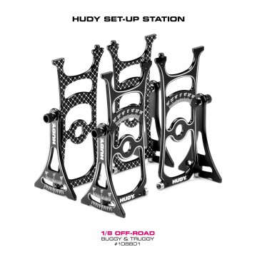 108801 HUDY SET-UP STATION FOR 1/8 OFF-ROAD CARS & TRUGGY